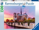 Ravensburger puzzel Pitoreske Notre Dame - Legpuzzel - 1500 stukjes