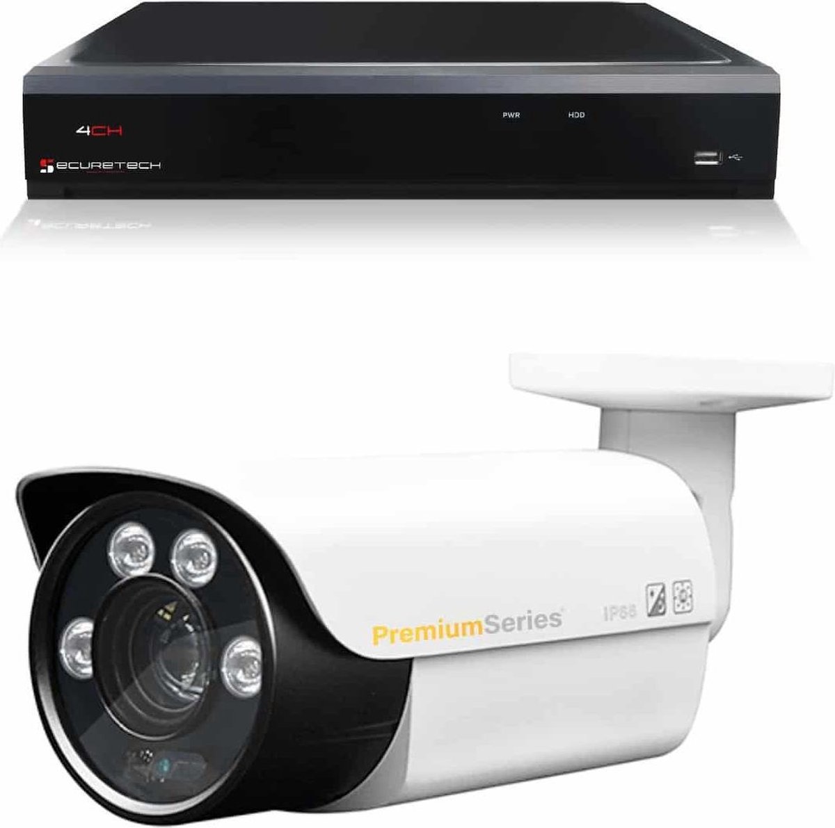 Camerabewaking set 1 x Sony Bullet camera 4MP 2K HD Analoog