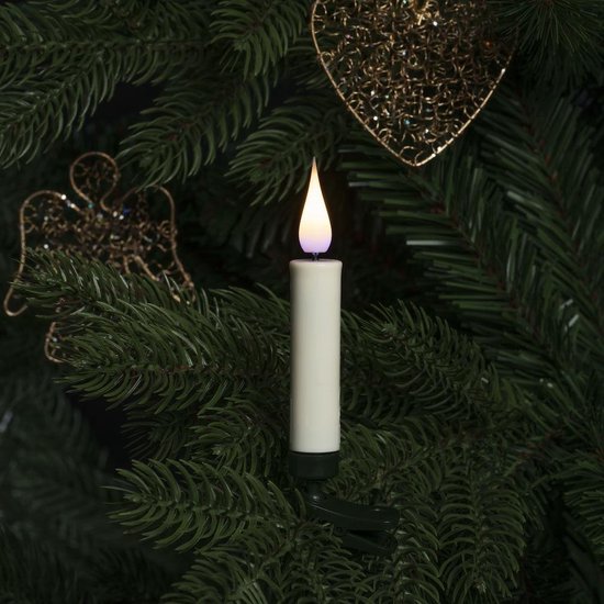 Kerstboomverlichting Kaarsen Led Wit 12 Stuks | bol.com