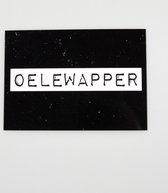 Paper Dreams Kaart Oelewapper 15 X 10,5 Cm Papier Zwart/wit