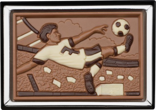 Joueur de football Weible Chocolate en coffret cadeau - 8 x 12 cm