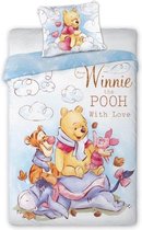 Disney Winnie the Pooh With Love - Dekbedovertrek - Eenpersoons - 140 x 200 cm - Multi