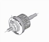 Shimano Binnenwerk Nexus Dh-2n35 140 Mm Zilver