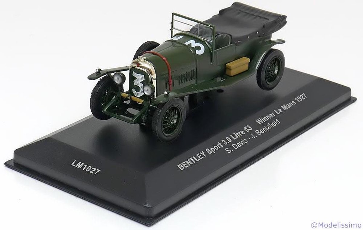 Bentley 3L Nr # 8 Winner des 24 Heures du Mans 1924 Vert 1-43 Modèles Ixo