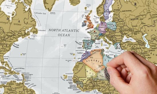 Kras de Wereld® - Engelse uitvoering met luxe afwerking - Maps International