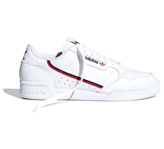 adidas Continental 80 Heren Sneakers - Cloud White/Scarlet/Collegiate Navy - Maat 44 adidas Continental 80 Heren Sneakers - Cloud White/Scarlet/Collegiate Navy - Maat 44