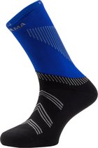 Enforma Londres hardloopsokken - Compressiekousen - Zwart / Blauw - S (36-38)