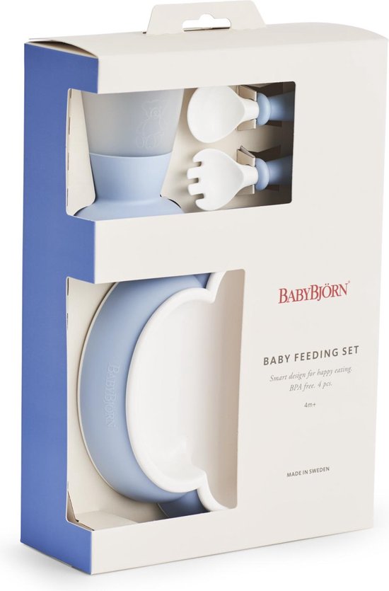 BabyBjörn Baby Serviesset - 4 delig - Pastelblauw van Babybjörn — afbeelding 3