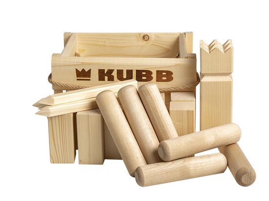 Tactic - Kubb - Zweeds houten werpspel in houten krat