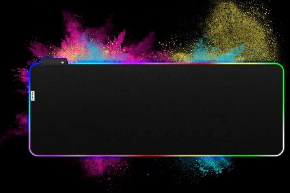 bol.com | Muismat Gaming XXL RGB LED 70x30cm bureau onderlegger | RGB
