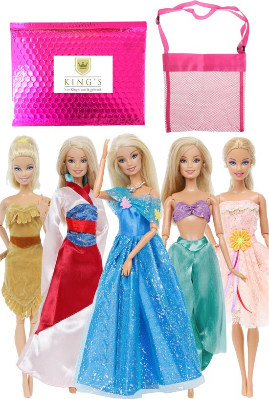 Verder Staren Technologie Barbie kleding - Disney jurken - Poppenkleertjes - Barbie kleertjes - Barbie  speelgoed... | bol.com
