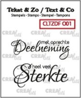 Crealies Tekst & Zo duo font stempel Nederlands no.1 Over