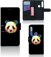 Motorola One Action Leuk Hoesje Panda Color