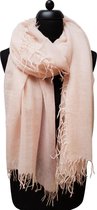 cashmere sjaal dames - cashmere sjaal  - kasjmier sjaal - luxe sjaal -  Luxe ThannaPhum Cashmere zomersjaal - lichtroze