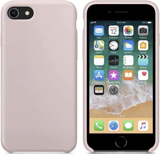 Coque arrière en silicone de luxe pour Apple iPhone 6 - iPhone 6s - Rose  sable -... | bol.com