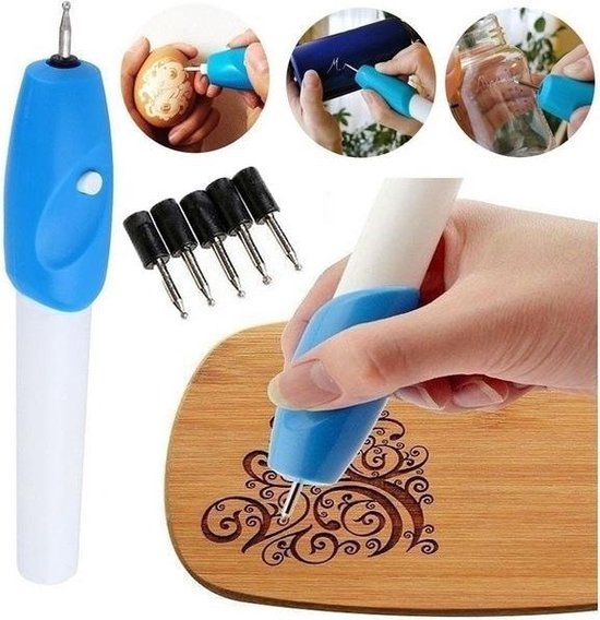 Elektrische graveerpen: oplaadbaar graveergereedschapset, mini graveergereedschap met graveeraccessoires, graveur graveerpen DIY-draaigraveerder ätzstift voor sieraden, glas, hout, metaal, steen