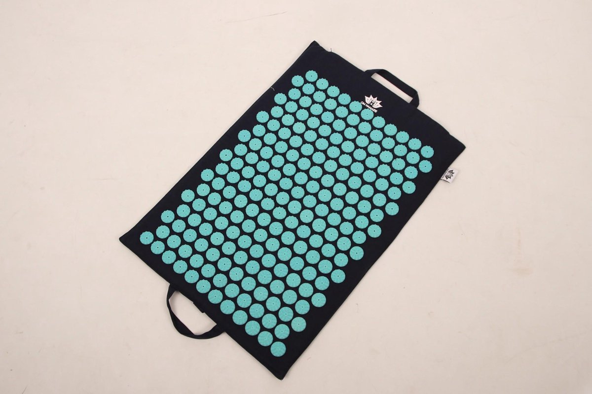 Goedkoopste Om-Namaste Spijkermat of Acupressuurmat donkerblauw circle of life
