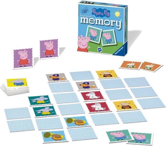Slaapzaal Verlichten Weggelaten Ravensburger Peppa Pig Mini Memory spel | Games | bol.com