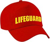 Lifeguard / strandwacht verkleed pet voor jongens en meisjes - rood / geel - reddingsbrigade baseball cap - carnaval / kostuum