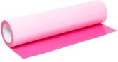 Flexfolie 10 meter en 50 cm breed Heattransfer Neon Roze  10 meter x 50 cm