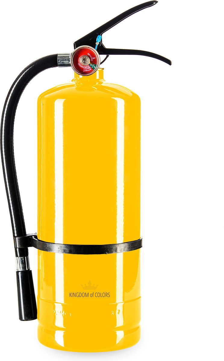 Kleurenpoeder Brandblusser Kanon Geel