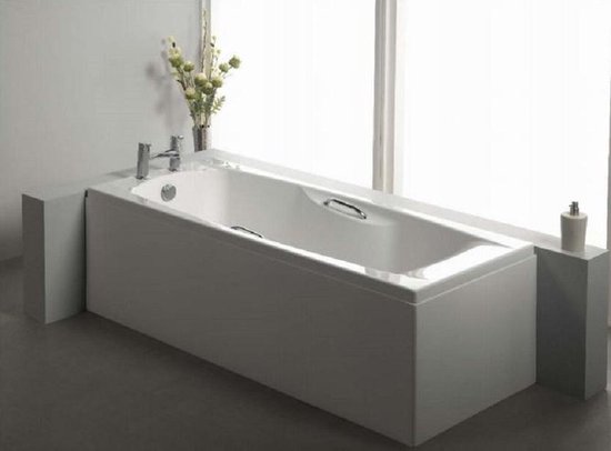 kwaadheid de vrije loop geven Vaderlijk Mens Imperial Eastbrook Ligbad badkuip inbouw met dubbele handgreep wit 150x70cm  | bol.com