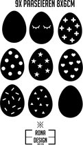Herbruikbare Raamstickers Paaseieren