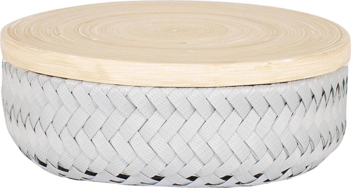 Handed By Wonder XS - Opbergmand rond met deksel- lichtgrijs