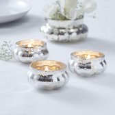 Theelichthouder Vintage zilver small (4 stuks)