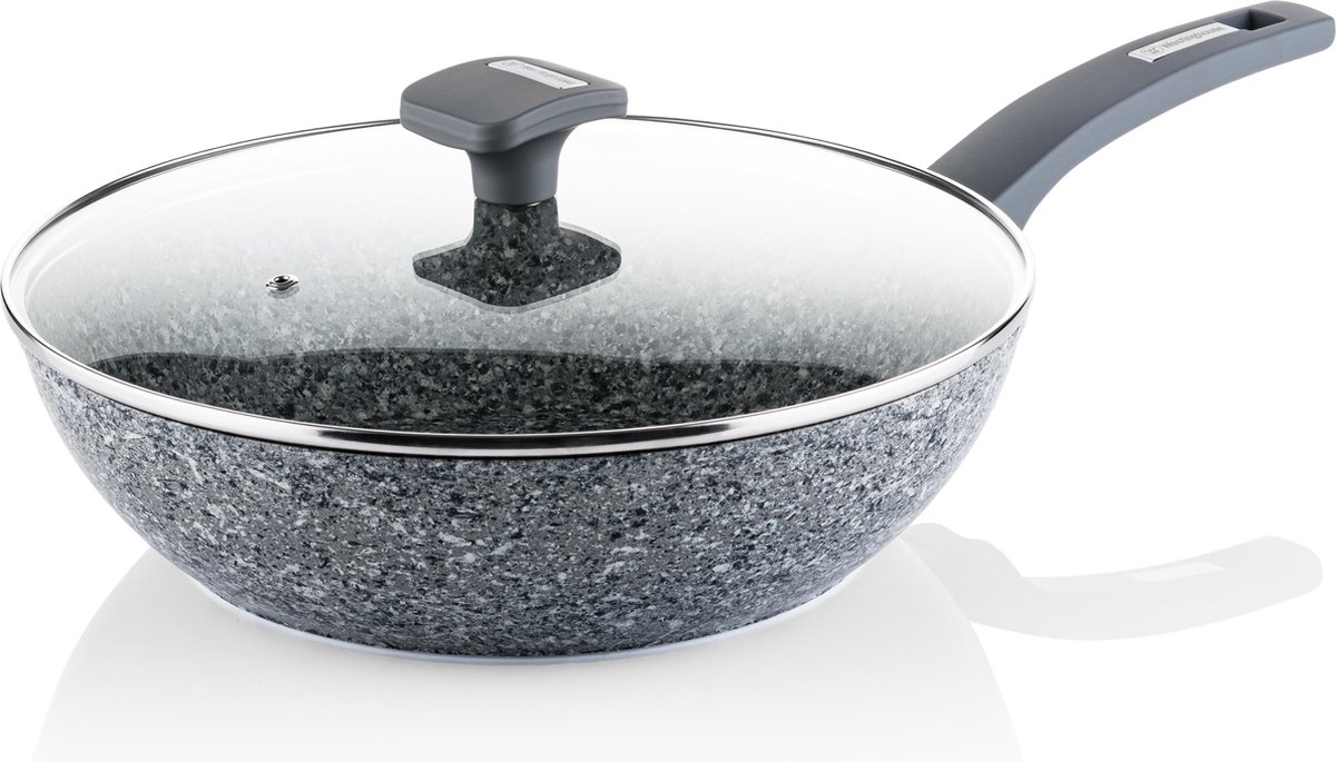 Westinghouse PERFORMANCE SERIES stoofpan hoge rand - 32cm serveerpan inductie - pan met deksel voor alle warmtebronnen en ovenvast - inclusief greephouder - groen