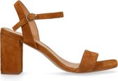 Sacha - Dames - Cognac sandalen met hak - Maat 42