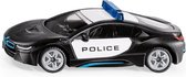 Siku Bmw I8 Us-police Politieauto 8 Cm Staal Zwart/wit (1533)