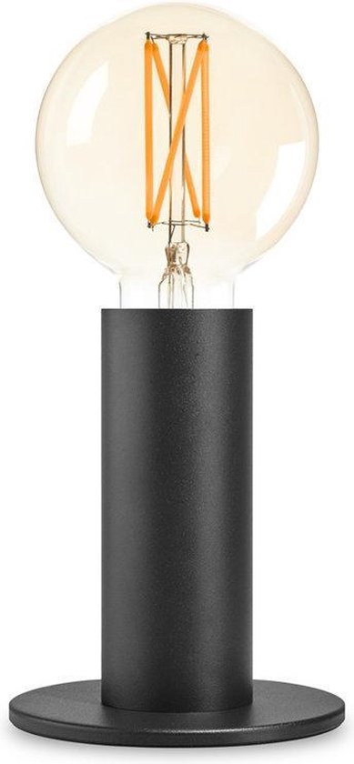 aanplakbiljet Goedkeuring Vroeg EDGAR SOL tafellamp zwart met LED lamp - dimbaar door aanraking - touch -  zwart | bol.com