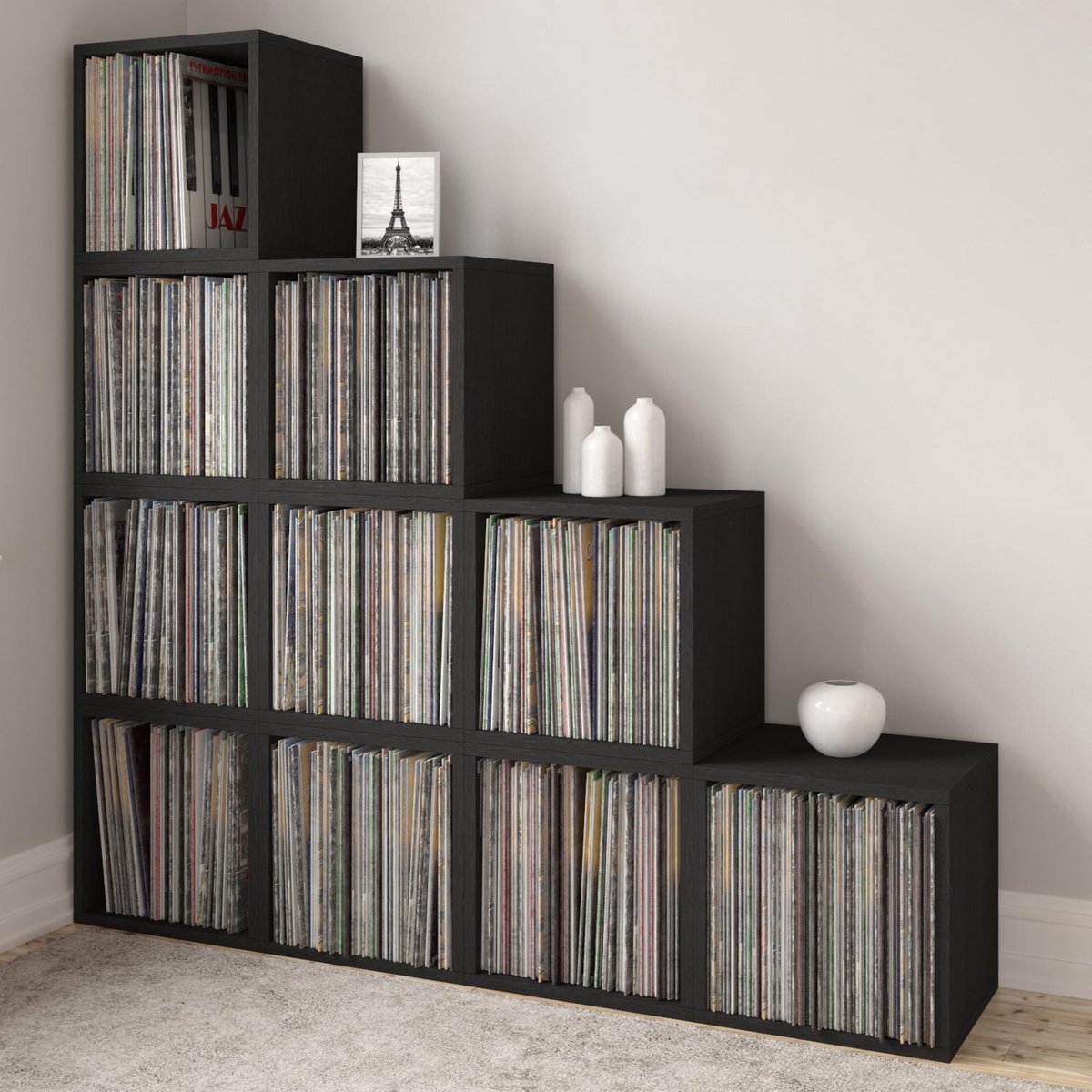 Wonderbaar bol.com | LP vinyl duurzame kast platenspeler meubel EM-76