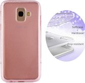 BackCover Layer TPU + PC Samsung A8 Plus Roze