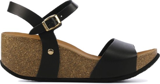 Mace Vrouwen Leren Sandalen / Damesschoenen Lucilla - Zwart - Maat 37 |  Bestel nu!
