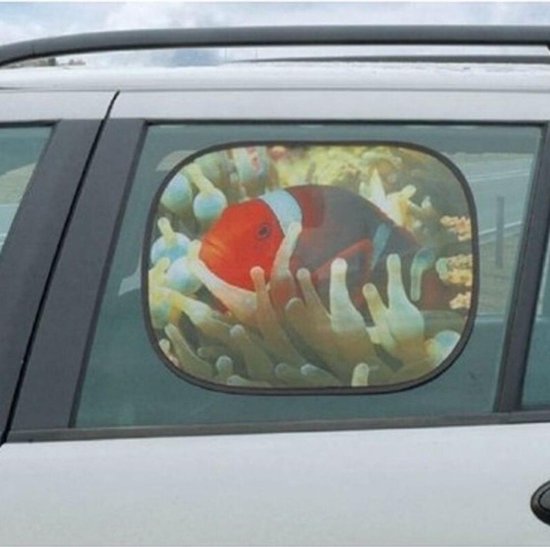All Ride Zonnescherm auto - met plaatje - kinderen - UV protectie - zijruit