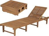 Ligbed Tuin (Incl LW Fleecedeken) - Ligbank Tuin - Buitenbed - Loungebed buiten