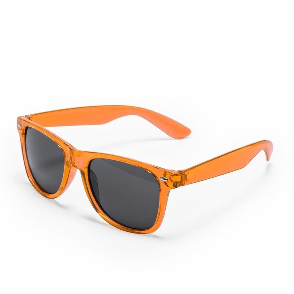 4x stuks Oranje retro model zonnebril UV400 bescherming dames/heren - Oranje fan artikelen - Festival musthaves