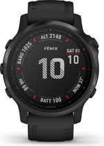 Garmin Fenix 6S PRO Smartwatch - Sporthorloge met GPS Tracker - Multisport - 10ATM Waterdicht - Zwart - Scherm afmetingen: 1.3 - Formaat horlogekast: 42