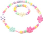 Petra's Sieradenwereld - Kinderketting met armband mix kleur (35)