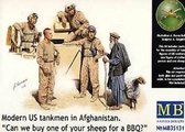 *Modern US tankmen in Afghanistan. *Can we buy one of your sheep for a BBQ?* - Scale 1/35 - Masterbox - MBLTD35131