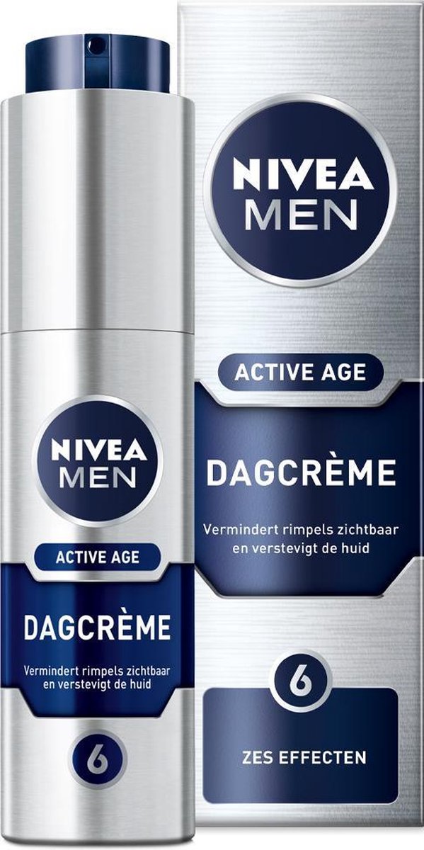 Trunk bibliotheek schandaal Helemaal droog NIVEA MEN Active Age Dagcrème - Anti Rimpel - 50 ml | bol.com