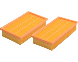Geschikt voor KARCHER. 2 Stuks vlakfilter voor NT20/1, NT25/1, NT30/1, NT35/1, Stofklasse L. COVAKO Merk