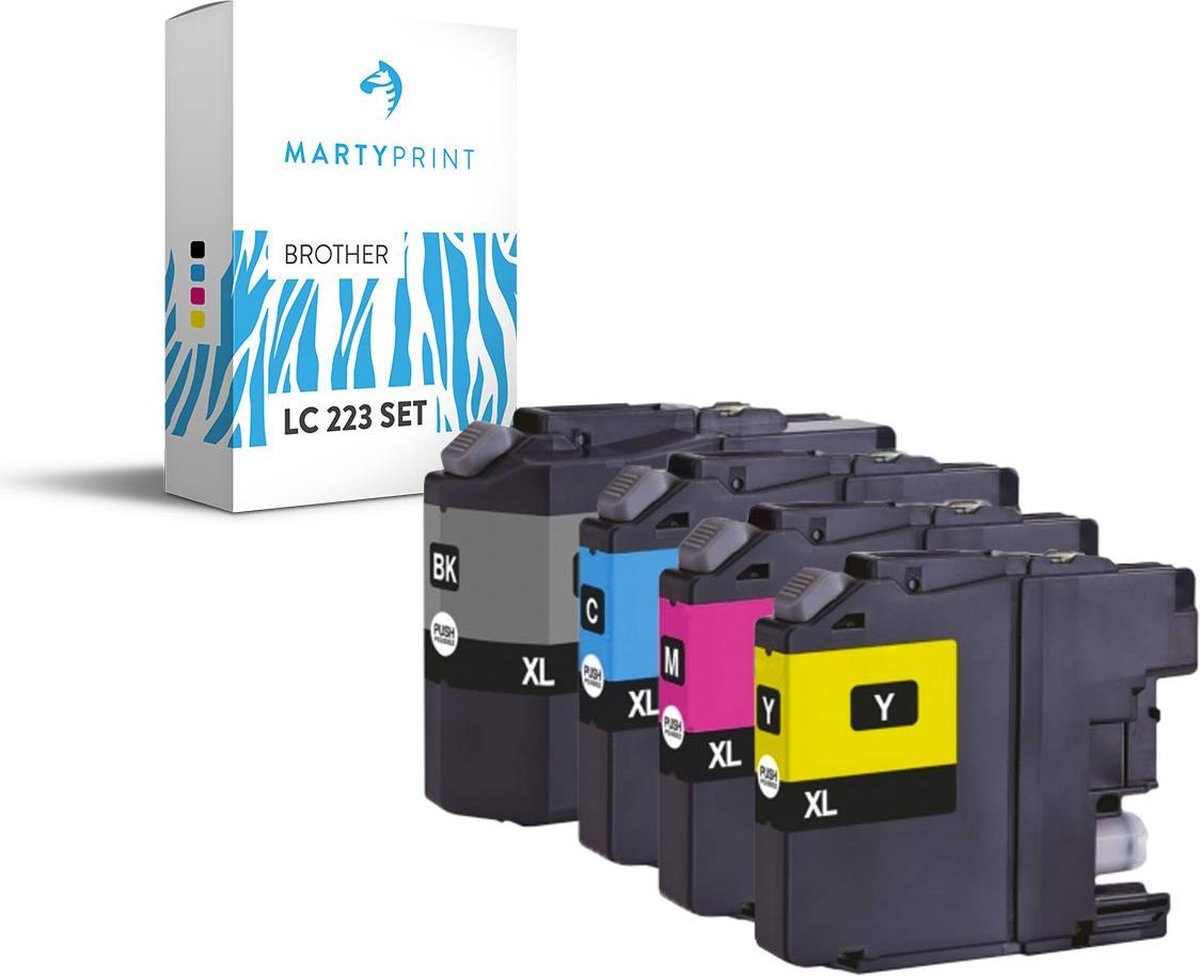 MartyPrint - Brother LC-223 XXL inktcartridges mutlipack