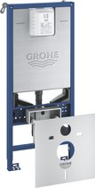 GROHE Rapid SLX 3-in-1 set inbouwreservoir -  1,13m - voor hangend toilet - Met universele stortbak, flowmanager, stopcontact, muurbevestigingen en geluiddemping - 39598000