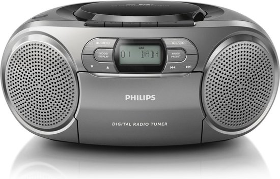 Airco sectie kom tot rust Philips AZB600 - DAB+ Radio/CD-speler - Grijs | bol.com