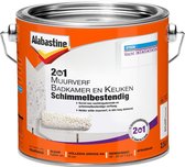 Bol.com Alabastine 2 In 1 Badkamer en Keuken Muurverf - Wit - 25 liter aanbieding
