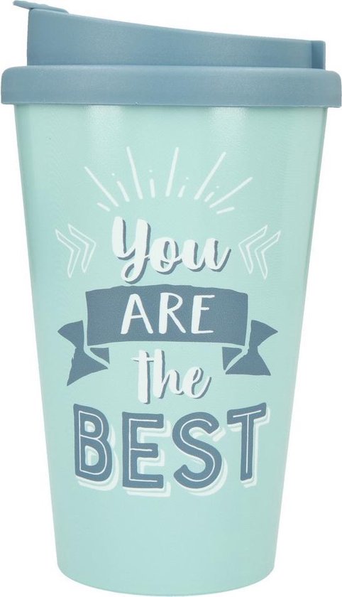 Depesche Drinkbeker To-Go You are the Best Blue