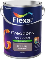 Flexa Creations Muurverf - Extra Mat - Mengkleuren Collectie - 85% Heide  - 5 liter